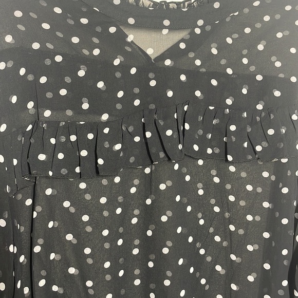 Rachel Roy polka dot sheer blouse - Picture 6 of 7